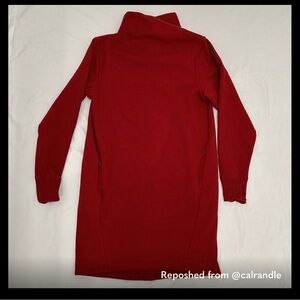 Athleta Red Long Sleeve Dress